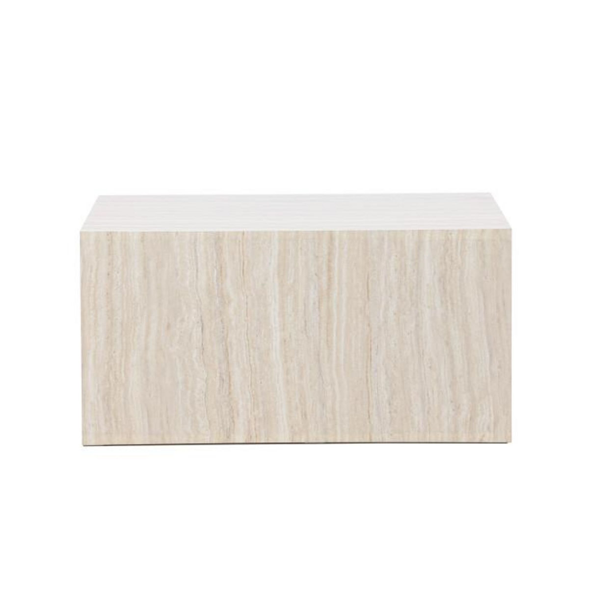 Paris Prix Table Basse Effet Travertin  York  80cm Beige