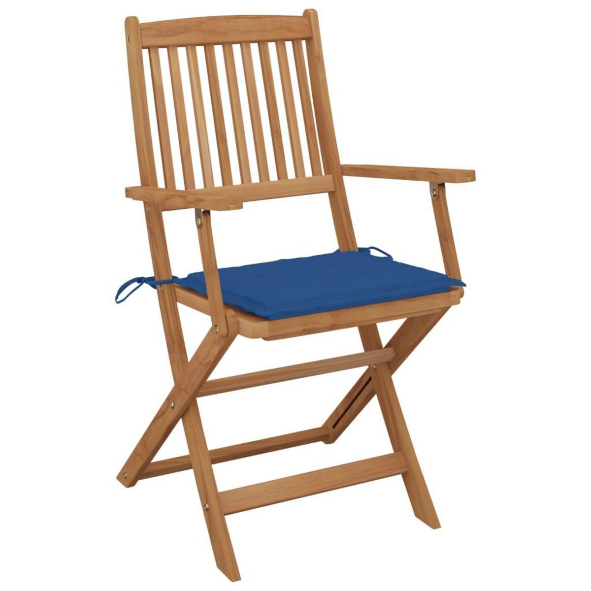 VIDAXL Chaises pliables de jardin lot de 6 avec coussins Bois d'acacia