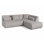Voir la diapositive 2 : LISA DESIGN Onyx - canapé modulable d'angle droit - 5 places - en velours côtelé
