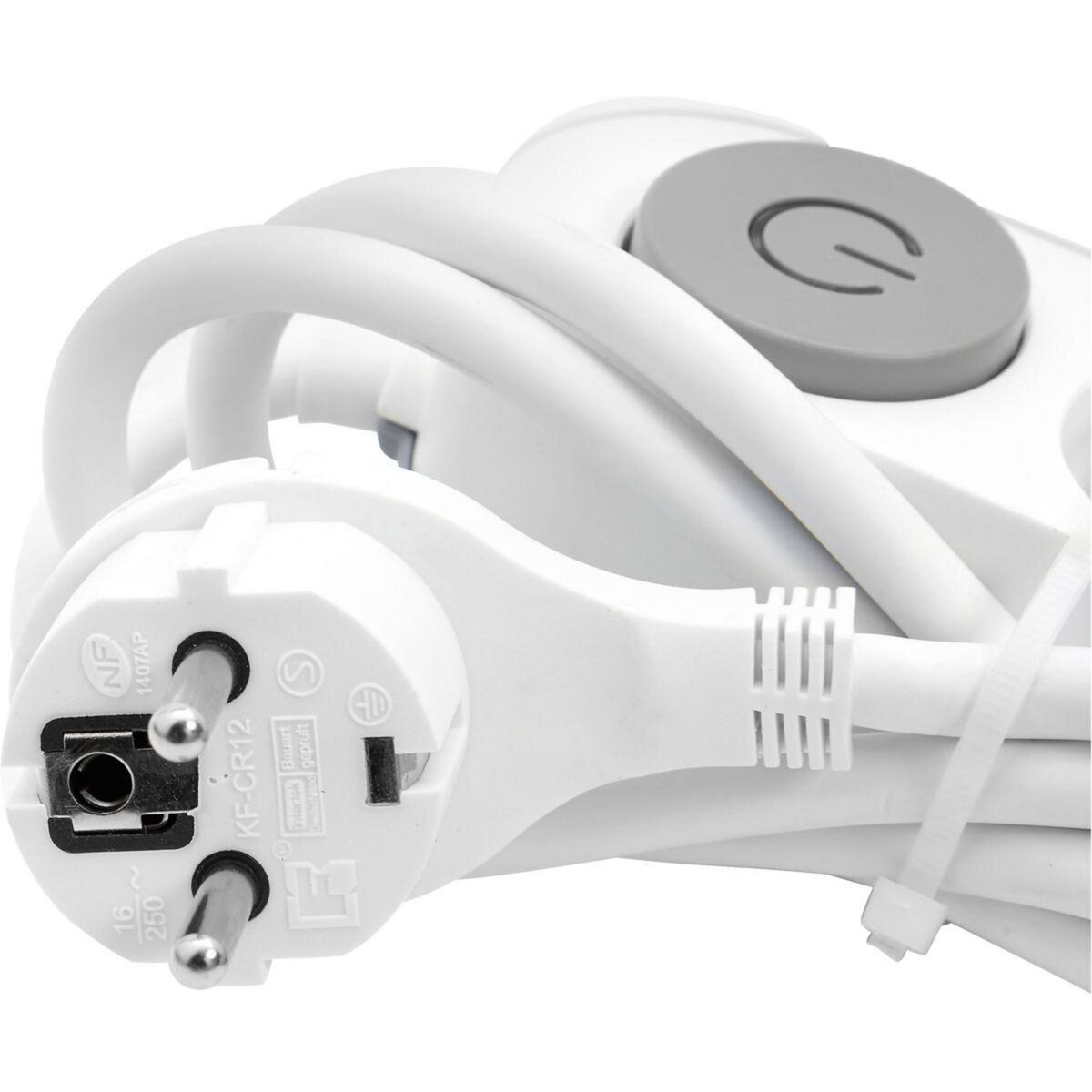 ESSENTIEL B Multiprise 5 prises 16A+ port USB-C + interrupteur