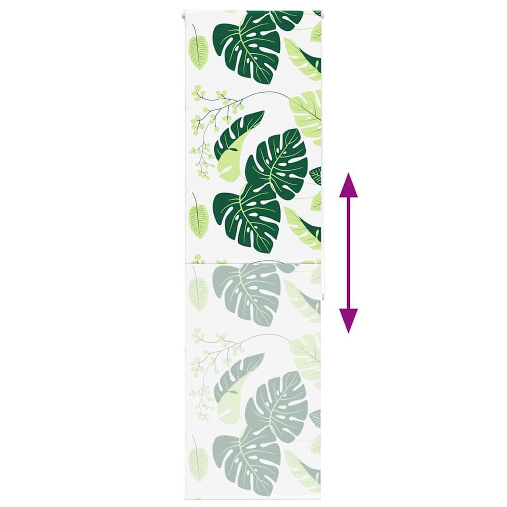 Voir la diapositive 5 : VIDAXL Store enrouleur de douche 80x240 cm largeur du tissu 76 cm