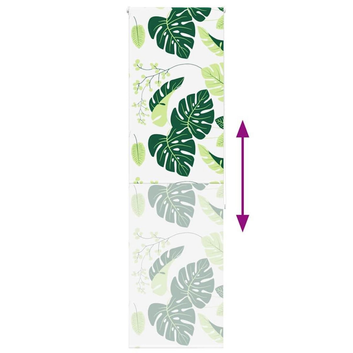 VIDAXL Store enrouleur de douche 80x240 cm largeur du tissu 76 cm