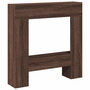 Voir la diapositive 2 : VIDAXL Cadre de cheminee chene marron 81x18x82 cm bois d'ingenierie