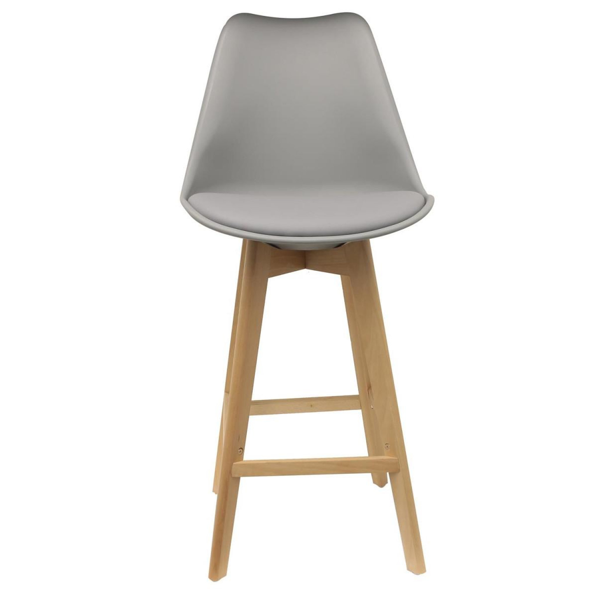Voir la diapositive 2 : The Home Deco Factory Lot de 2 chaises de bar  ombra  105cm gris