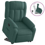Voir la diapositive 2 : VIDAXL Fauteuil inclinable vert fonce tissu