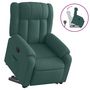 Voir la diapositive 2 : VIDAXL Fauteuil inclinable vert fonce tissu