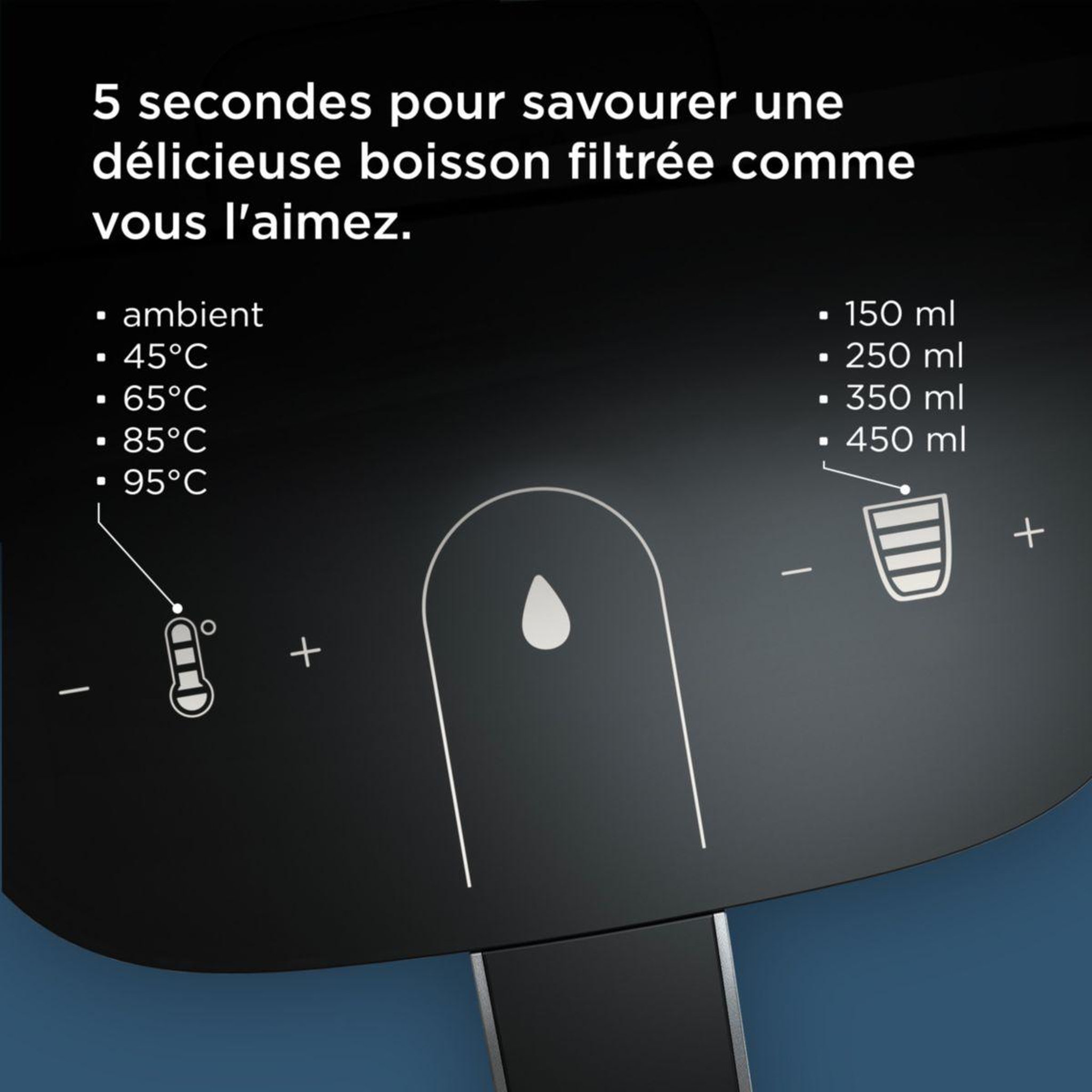 Voir la diapositive 2 : Brita Fontaine à eau cube (4.0 l) technologie uv-c & filtre à eau maxtra pro expert anti-tartre