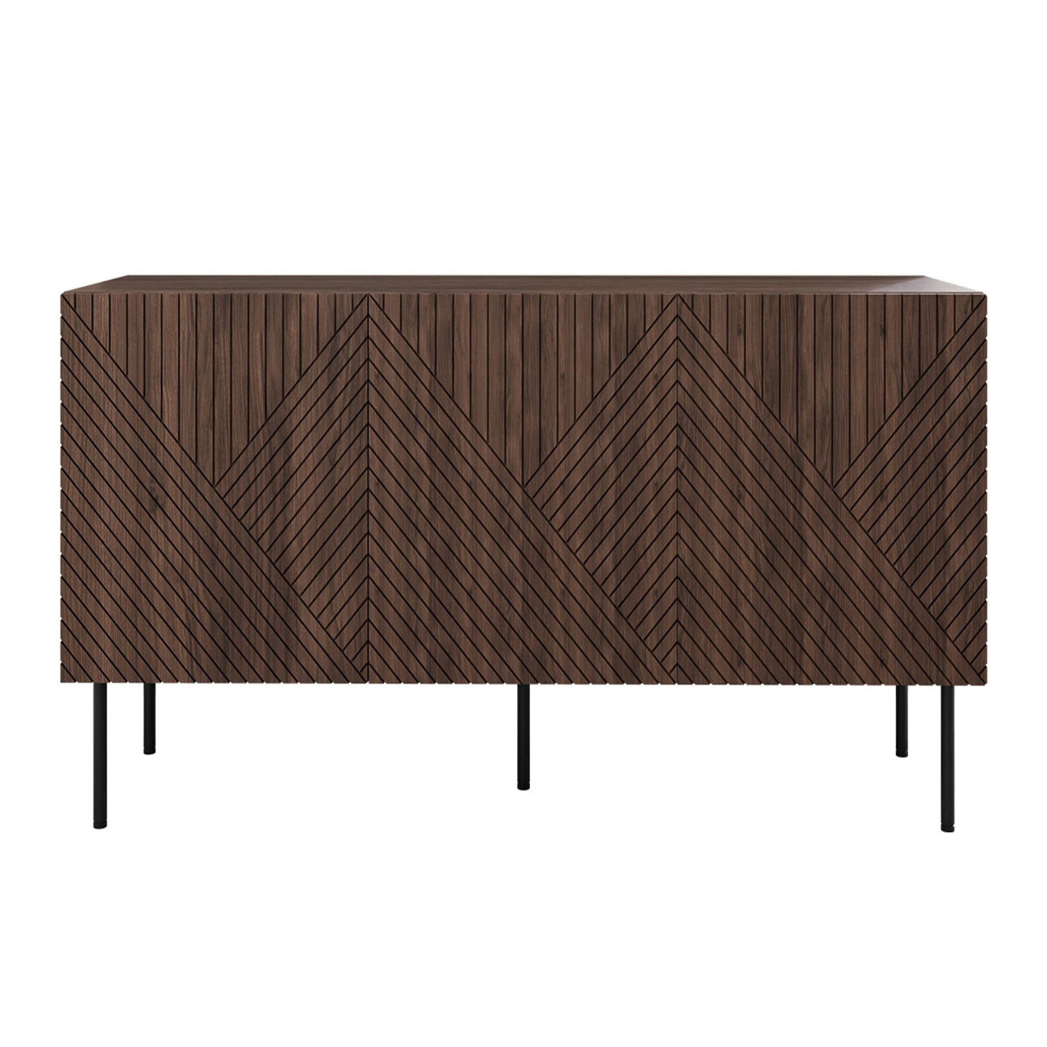 Voir la diapositive 5 : BEST MOBILIER Salvador - buffet bas - effet bois - 3 portes - 150 cm