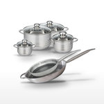 ELO Lot Faitouts 12/16/20/24 cm & Poêles 28/32 cm Elo Relief Solution