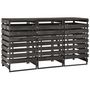 Voir la diapositive 2 : VIDAXL Abri de poubelle triple 210x75x121 cm Bois de pin massif peint