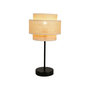 Voir la diapositive 4 : OSTARIA Lampe abat-jour papier rotin 3 niveaux