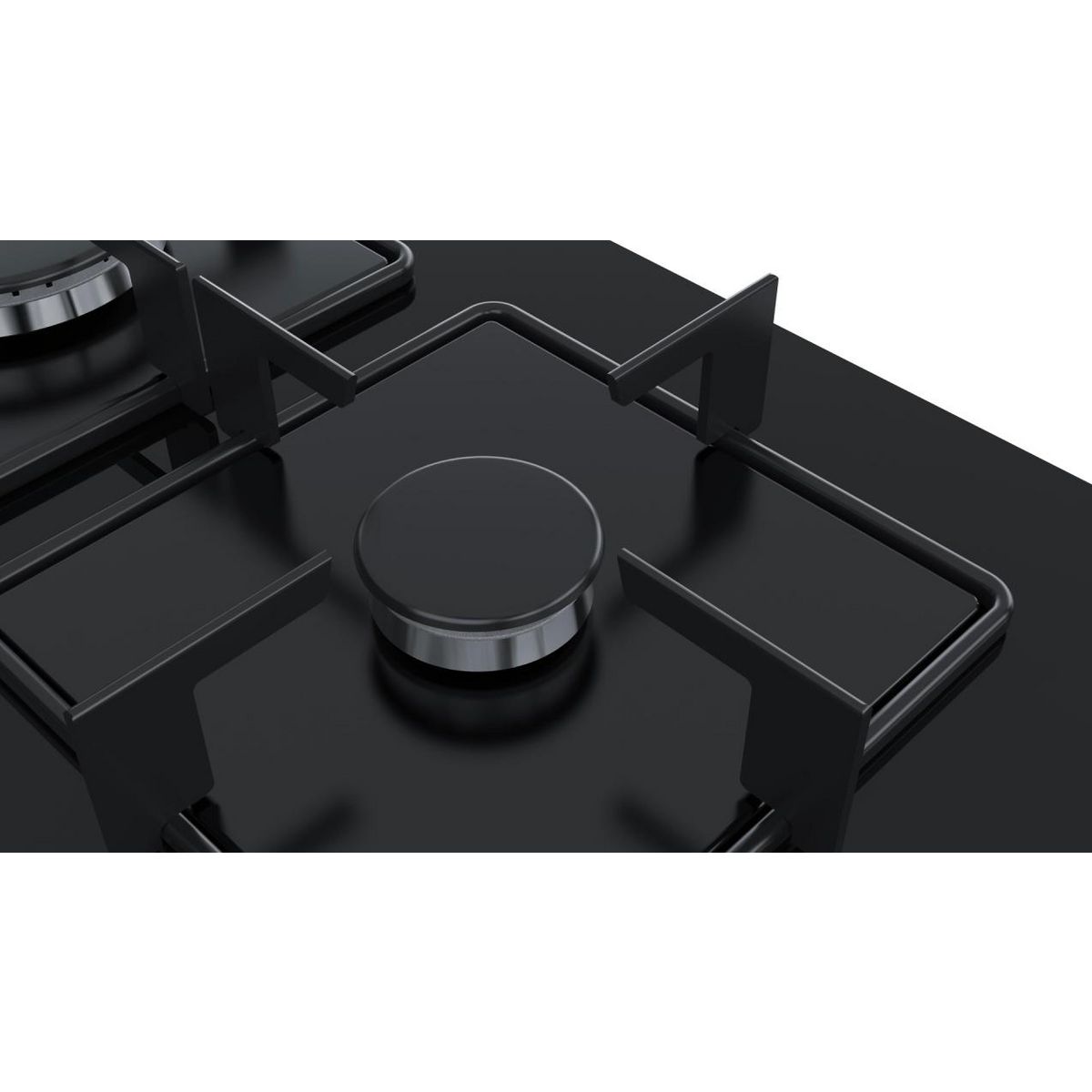 BOSCH Table verre gaz 60 cm noir semi-fleur de plan de travail - ppc6a6b10