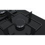 Voir la diapositive 5 : BOSCH Table verre gaz 60 cm noir semi-fleur de plan de travail - ppc6a6b10