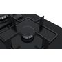 Voir la diapositive 5 : BOSCH Table verre gaz 60 cm noir semi-fleur de plan de travail - ppc6a6b10