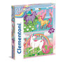 Voir la diapositive 1 : CLEMENTONI Puzzle super color - Licornes - 2x20 pièces