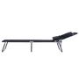 Voir la diapositive 4 : OUTSUNNY Bain de soleil pliable transat inclinable 4 positions chaise longue de lecture 3 coussins fournis noir