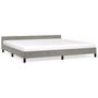 Voir la diapositive 2 : VIDAXL Cadre de lit sans matelas gris clair 200x200 cm velours