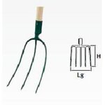 Leborgne Fourche à foin douille 3 dents - 26 cm - sans manche