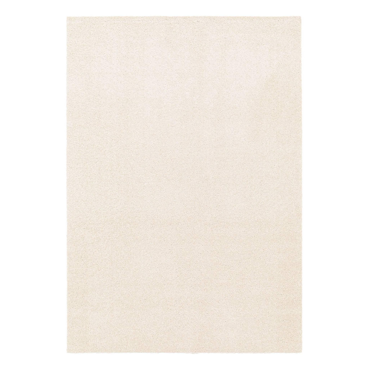 SWEEEK Tapis intérieur velours frisé crème, poil ras effet bouclette