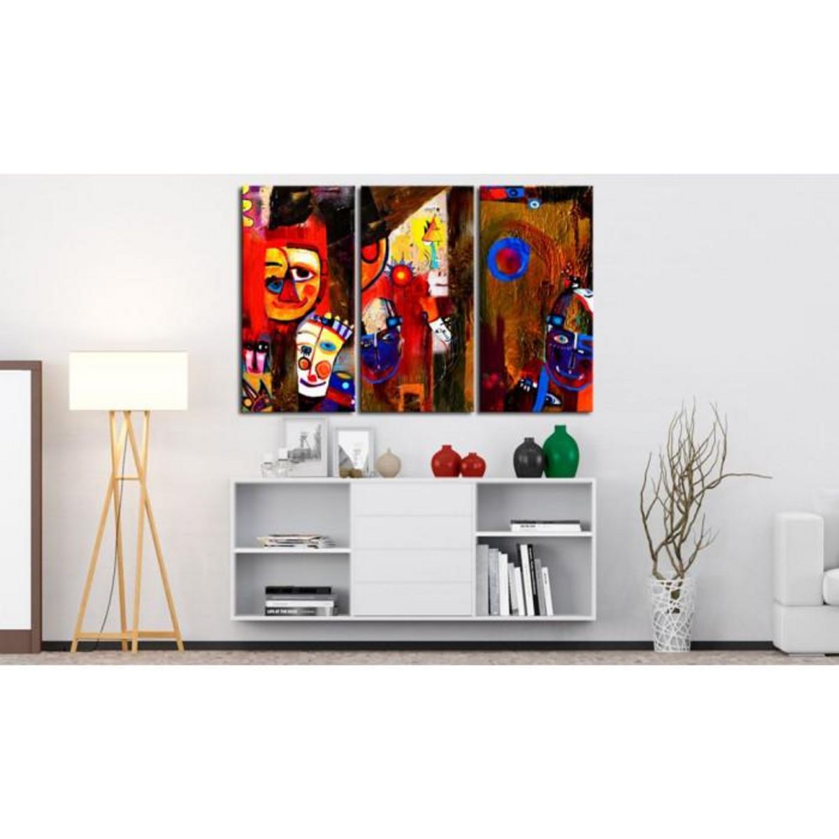 Paris Prix Tableau Peint à la Main  Abstract Carnival  80x120cm