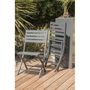 Voir la diapositive 4 : Paris Prix Lot de 2 Chaises de Jardin Pliantes  Marius  82cm Gris Anthracite