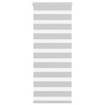 VIDAXL Store zebre gris clair largeur du tissu 60,9 cm polyester