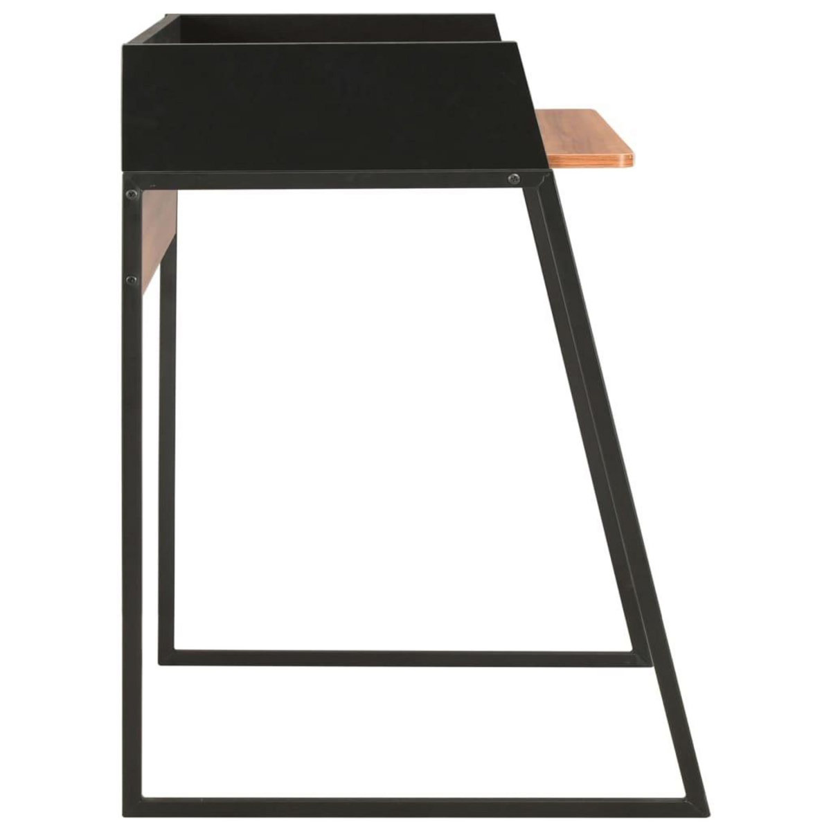 VIDAXL Bureau Noir et marron 90x60x88 cm