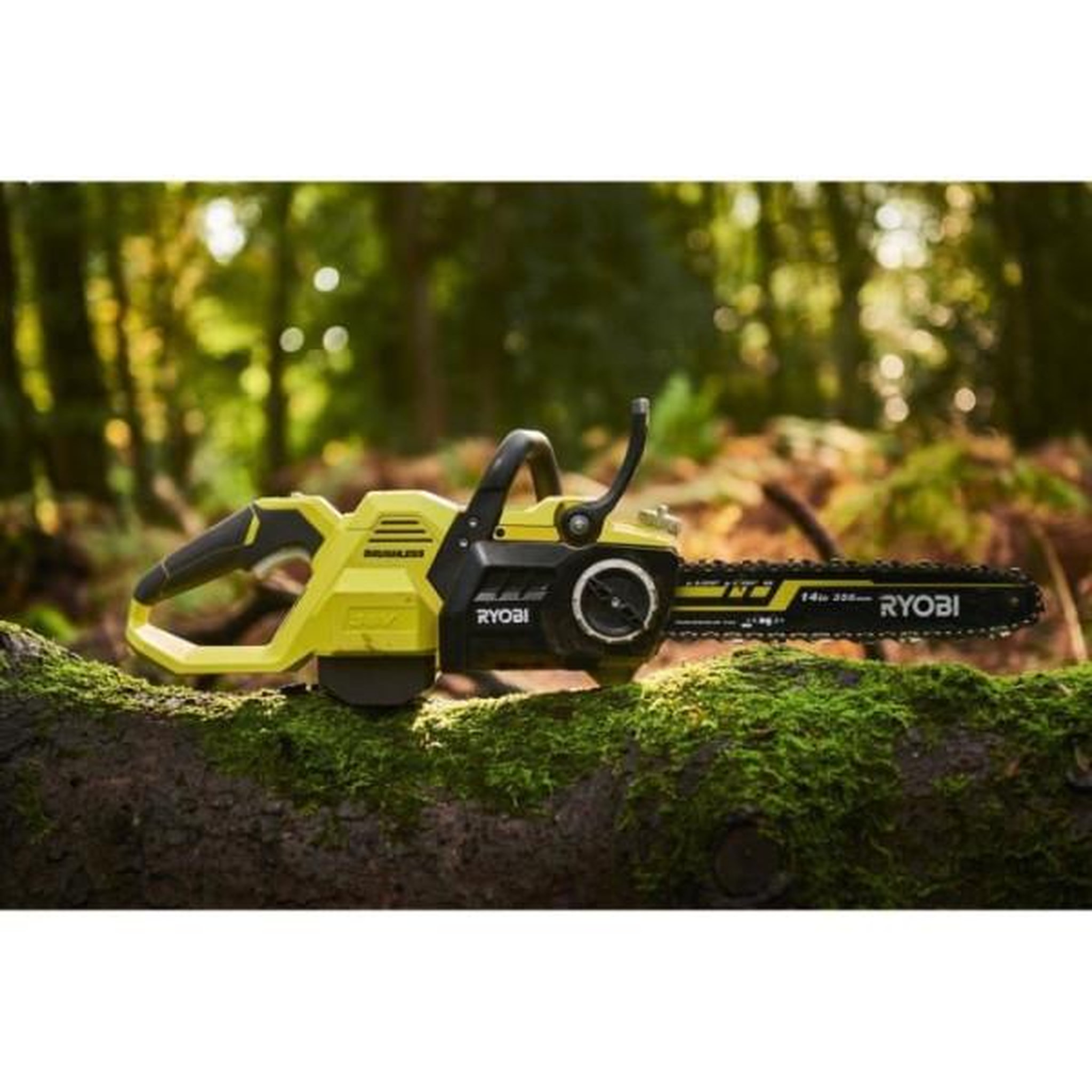 Voir la diapositive 5 : Ryobi RYOBI - Tronçonneuse 36V MAXPOWER - Brushless- guide 35 cm - 21 m/s - tendeur sans outil - sans batterie ni chargeur - RY36CSX3