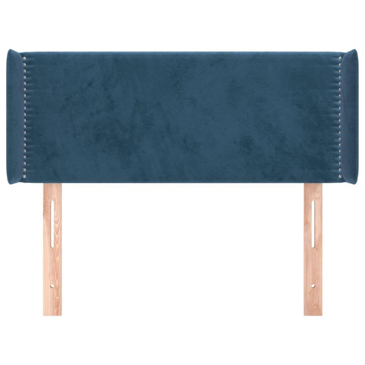 VIDAXL Tete de lit avec oreilles Bleu fonce 103x16x78/88 cm Velours