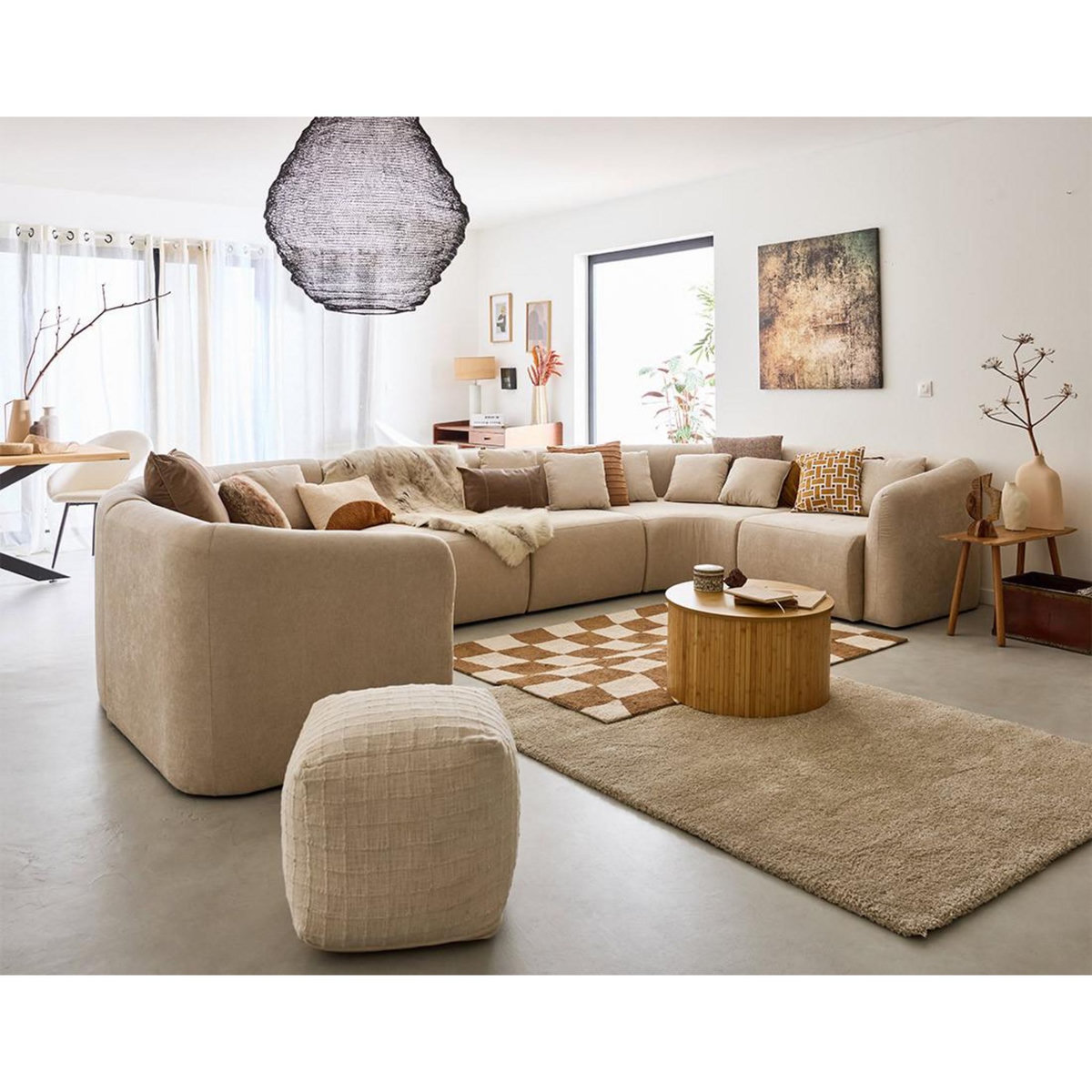 LISA DESIGN Ikare - module d'assise - en tissu