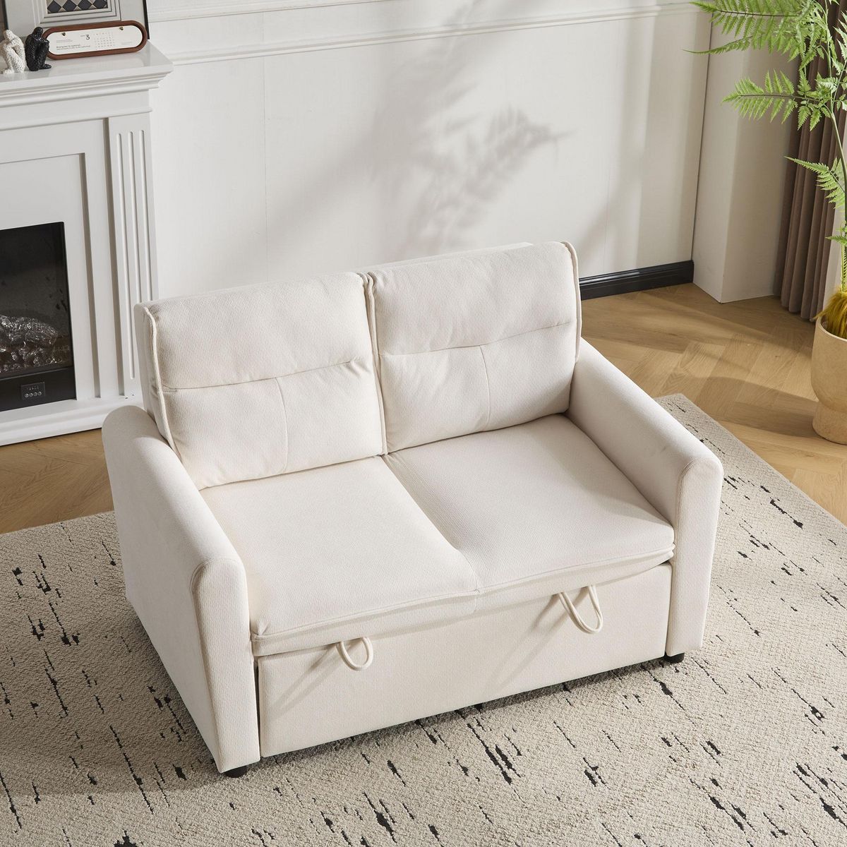 MERAX Canapé droit convertible