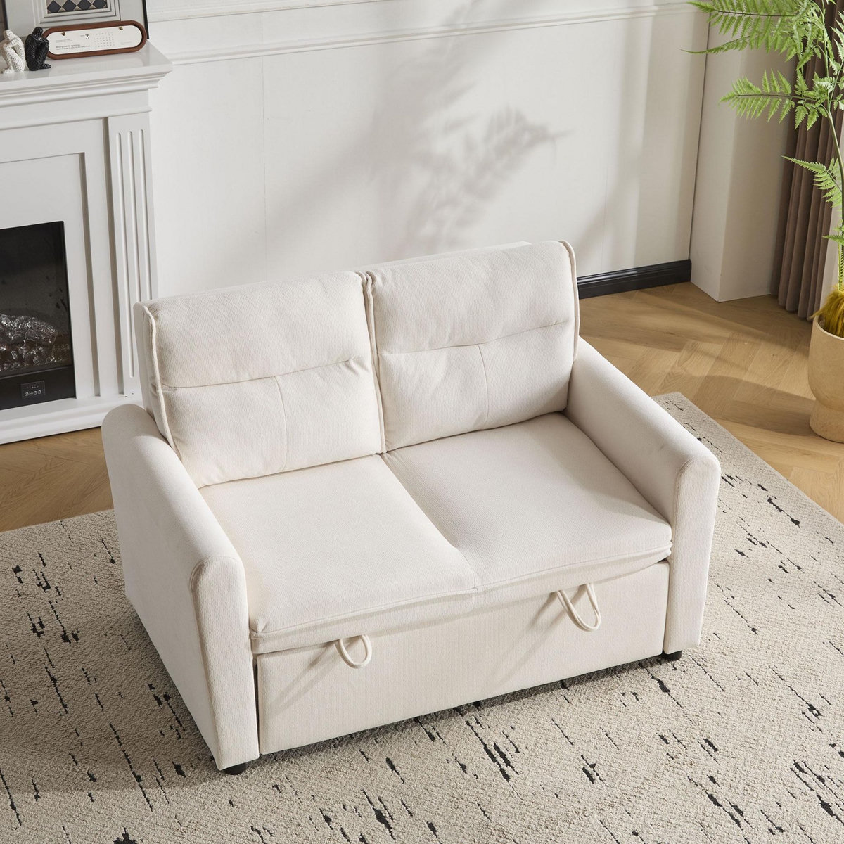 MERAX Canapé droit convertible