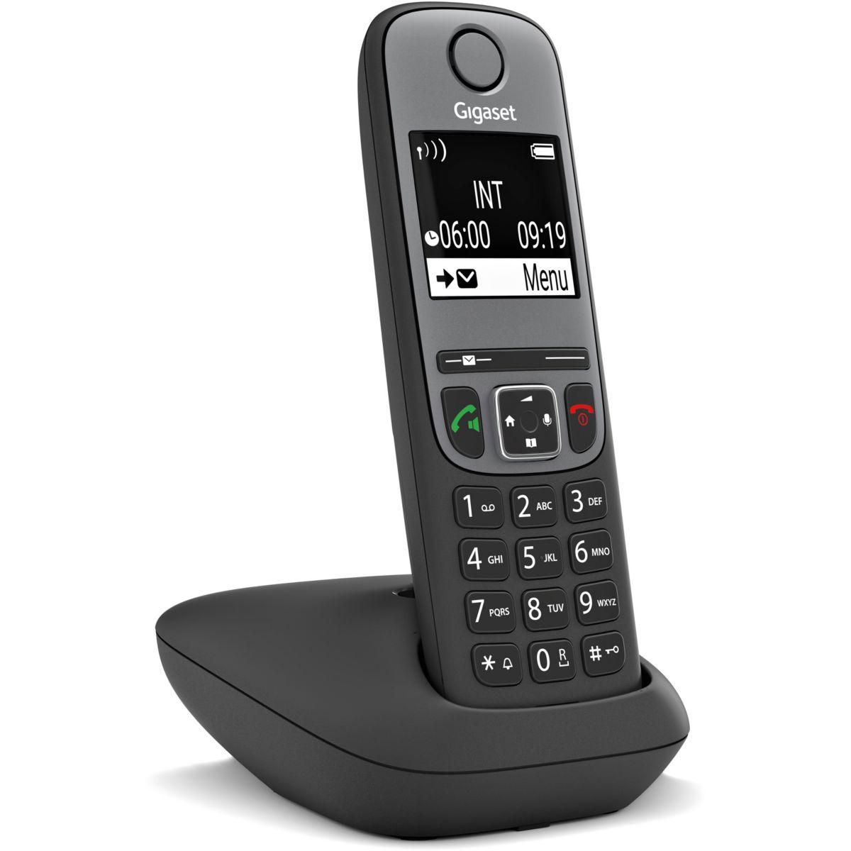 GIGASET Téléphone sans fil A605 Noir