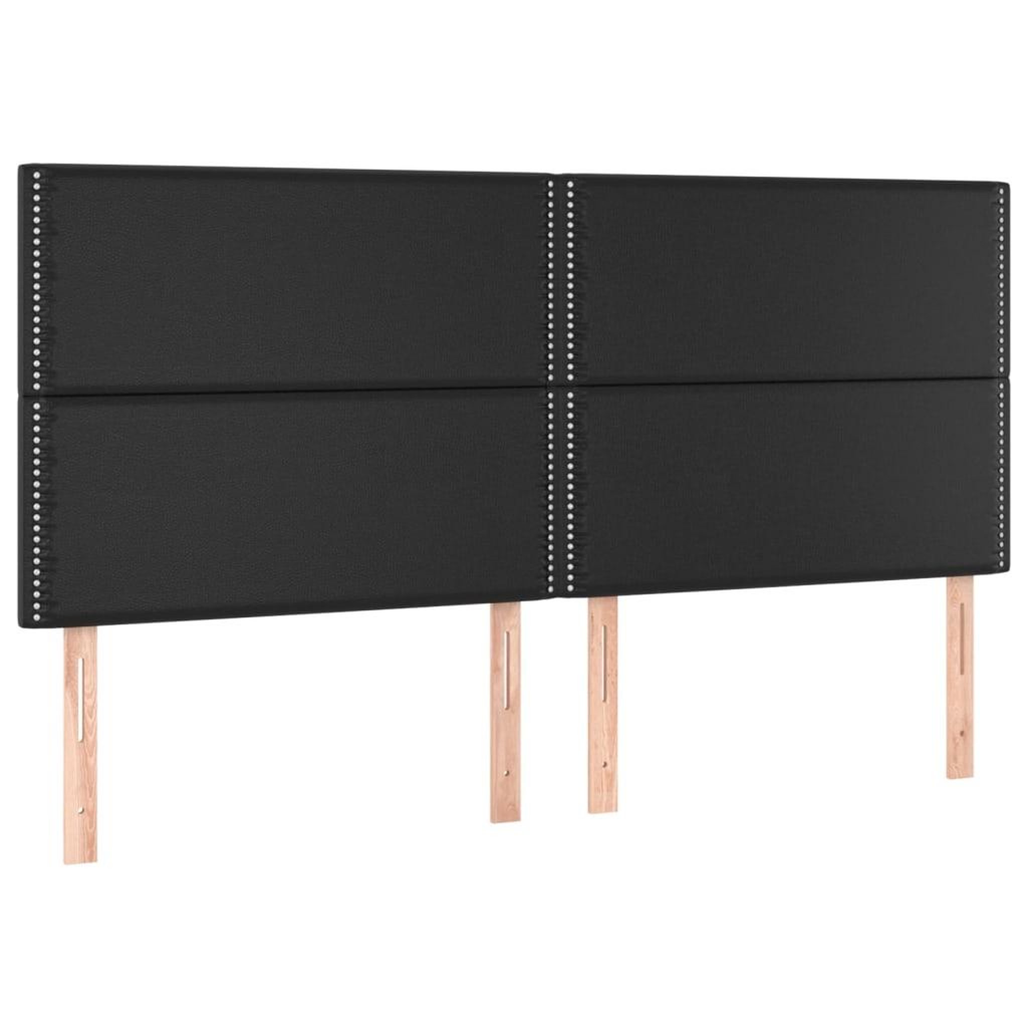 Voir la diapositive 4 : VIDAXL Tete de lit a LED Noir 160x5x118/128 cm Similicuir