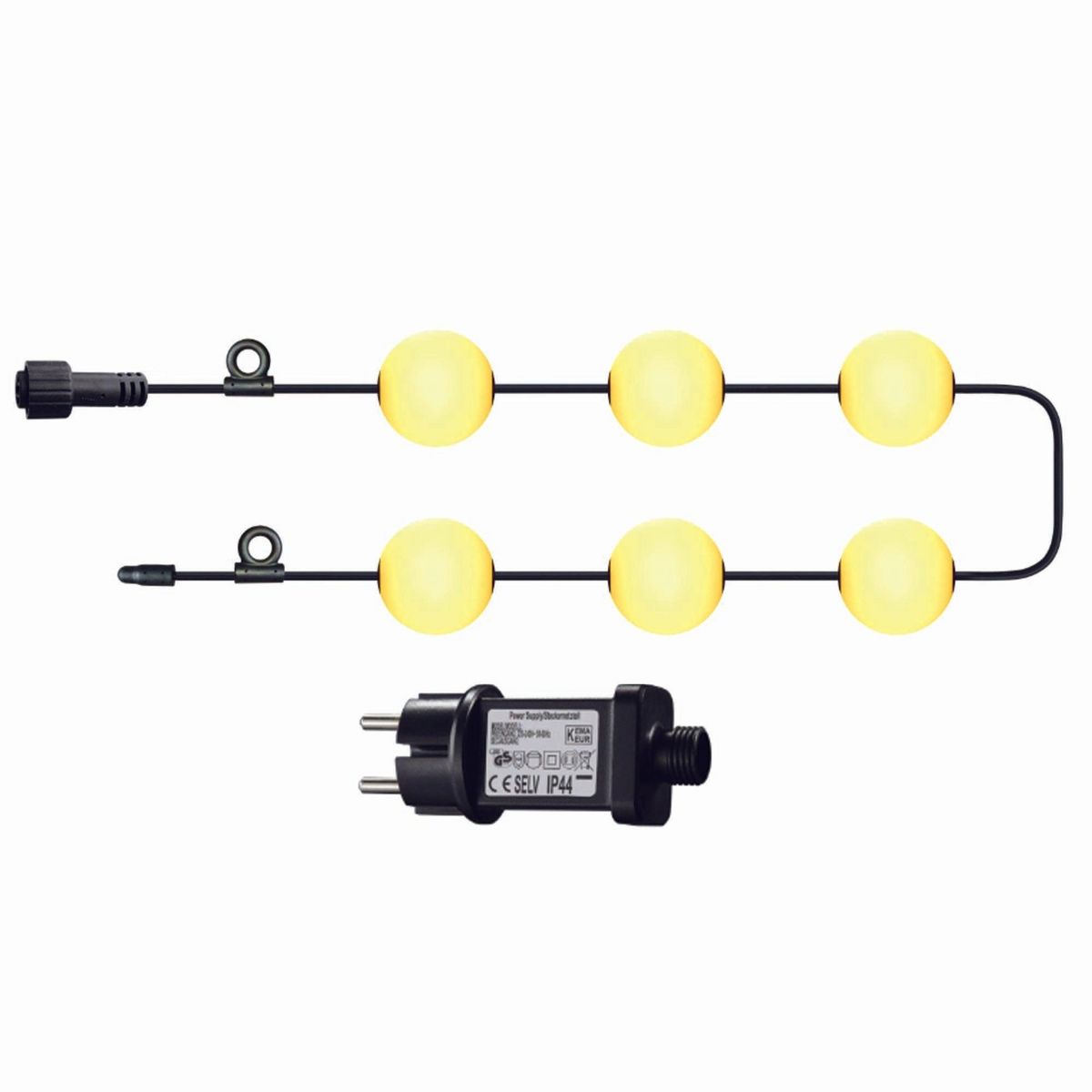 Lumisky Guirlande lumineuse d'extérieur BOLLY Blanc Plastique 5,5M