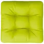 VIDAXL Coussin de palette vert brillant 60x60x12 cm tissu