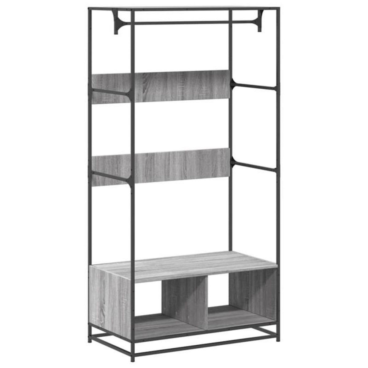 VIDAXL Armoire sonoma gris 90x50x180 cm bois d ingénierie