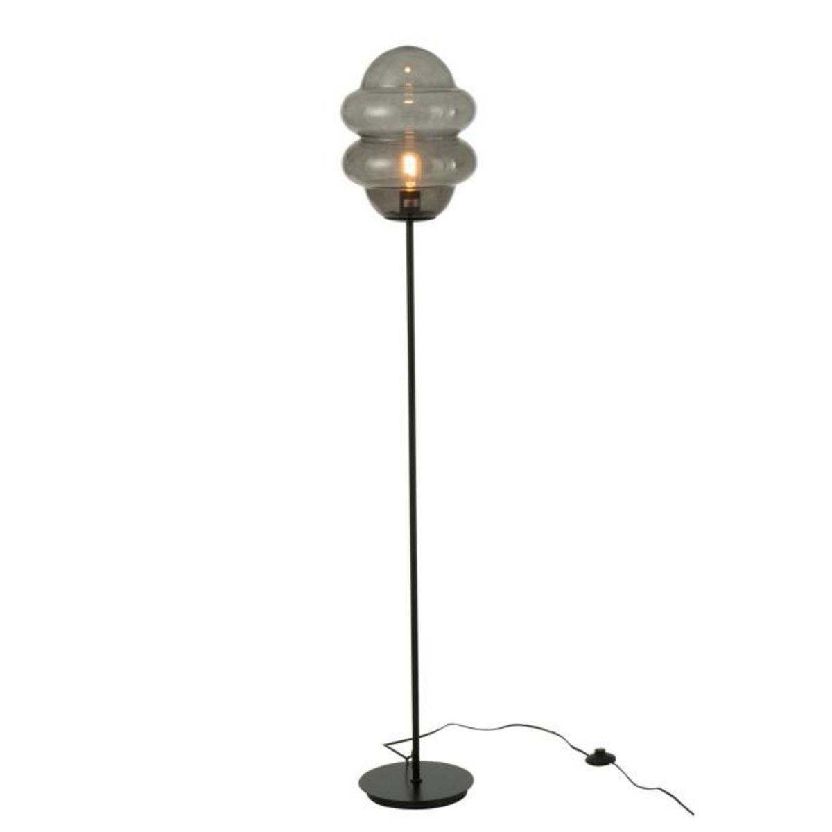 Paris Prix Lampadaire en Verre  Cuillere Miel  160cm Gris