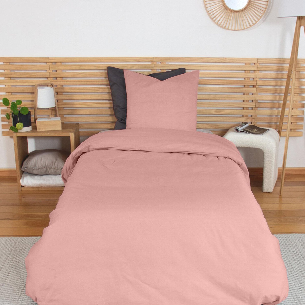 Home collection Parure de couette 100% percale de coton 65fils