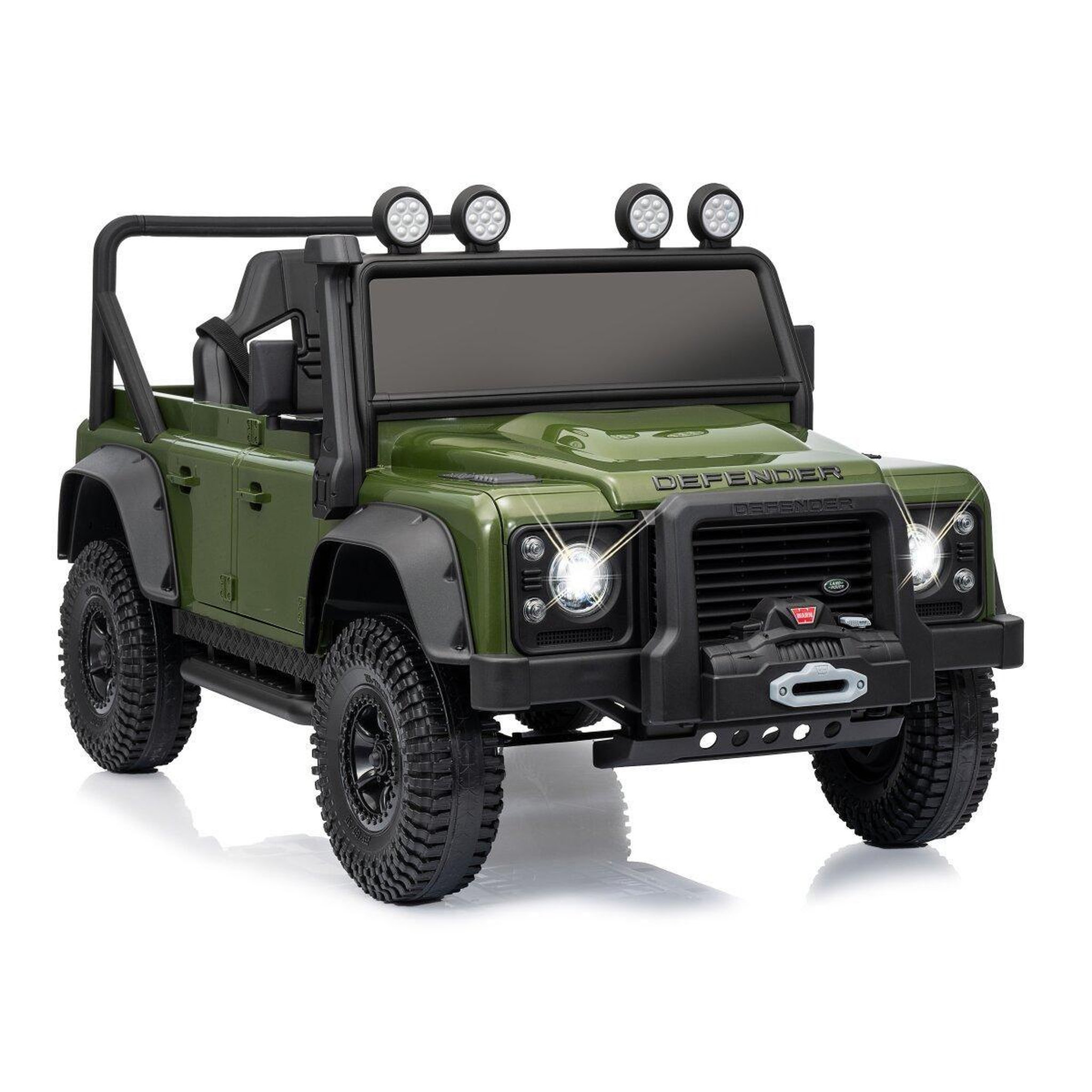 Voir la diapositive 2 : Jamara Ride-on land rover defender 110 svx vert 2,4ghz li-power 12.6