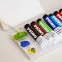 Voir la diapositive 3 : PRIMO 8 tubes de peinture gouache 12 ml