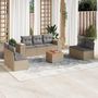 Voir la diapositive 1 : VIDAXL Salon de jardin avec coussins 8 pcs beige resine tressee