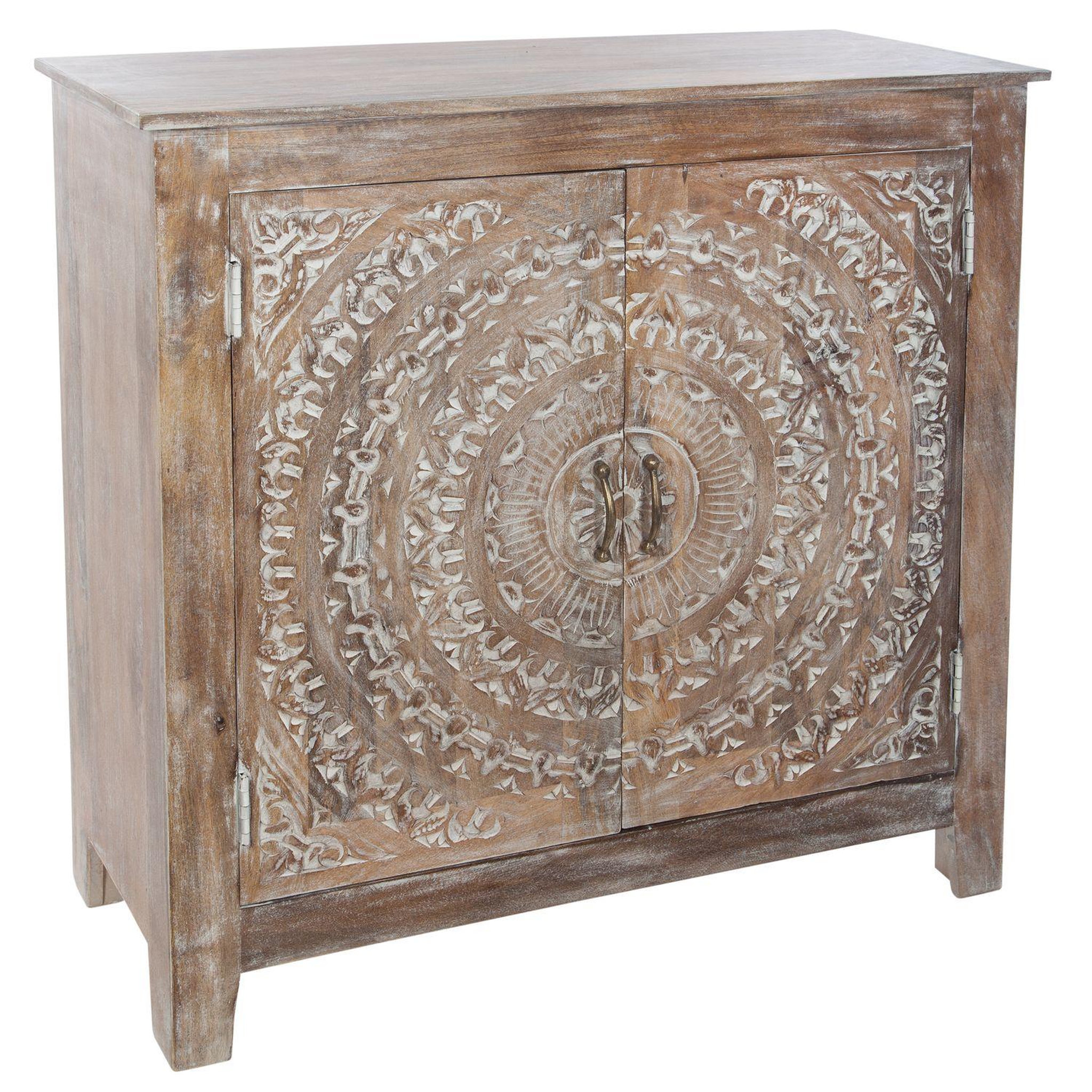 ATMOSPHERA Buffet en manguier 2 portes SHIREL - Marron