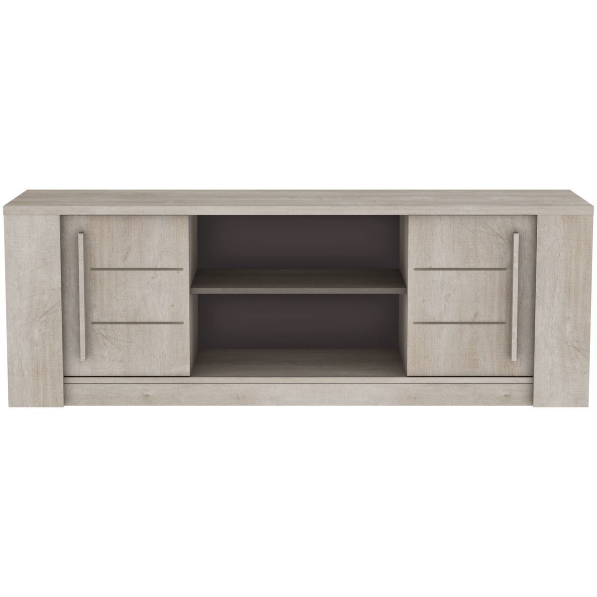 Meuble TV 2 portes coulissantes 2 niches CANNES