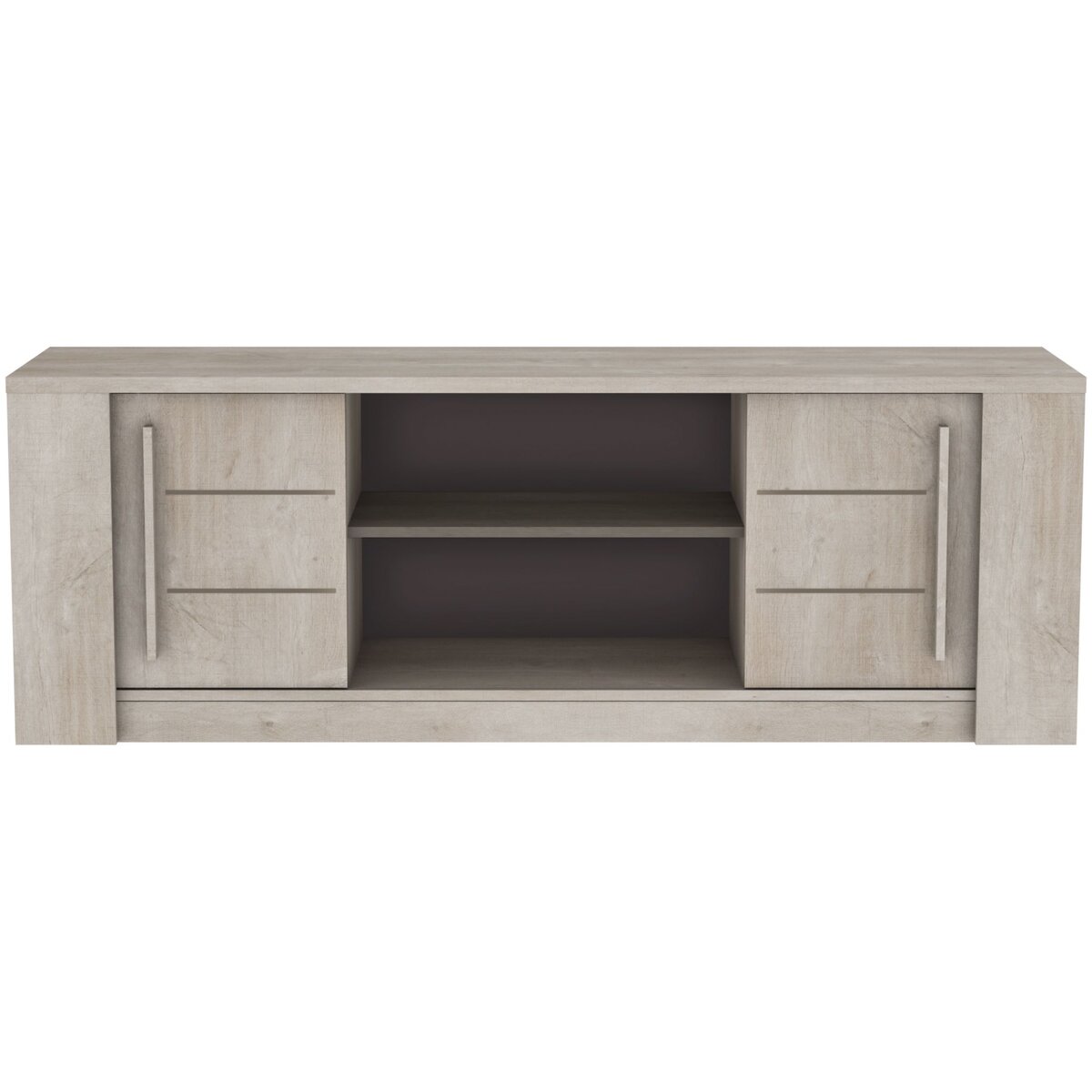 Meuble TV 2 portes coulissantes 2 niches CANNES