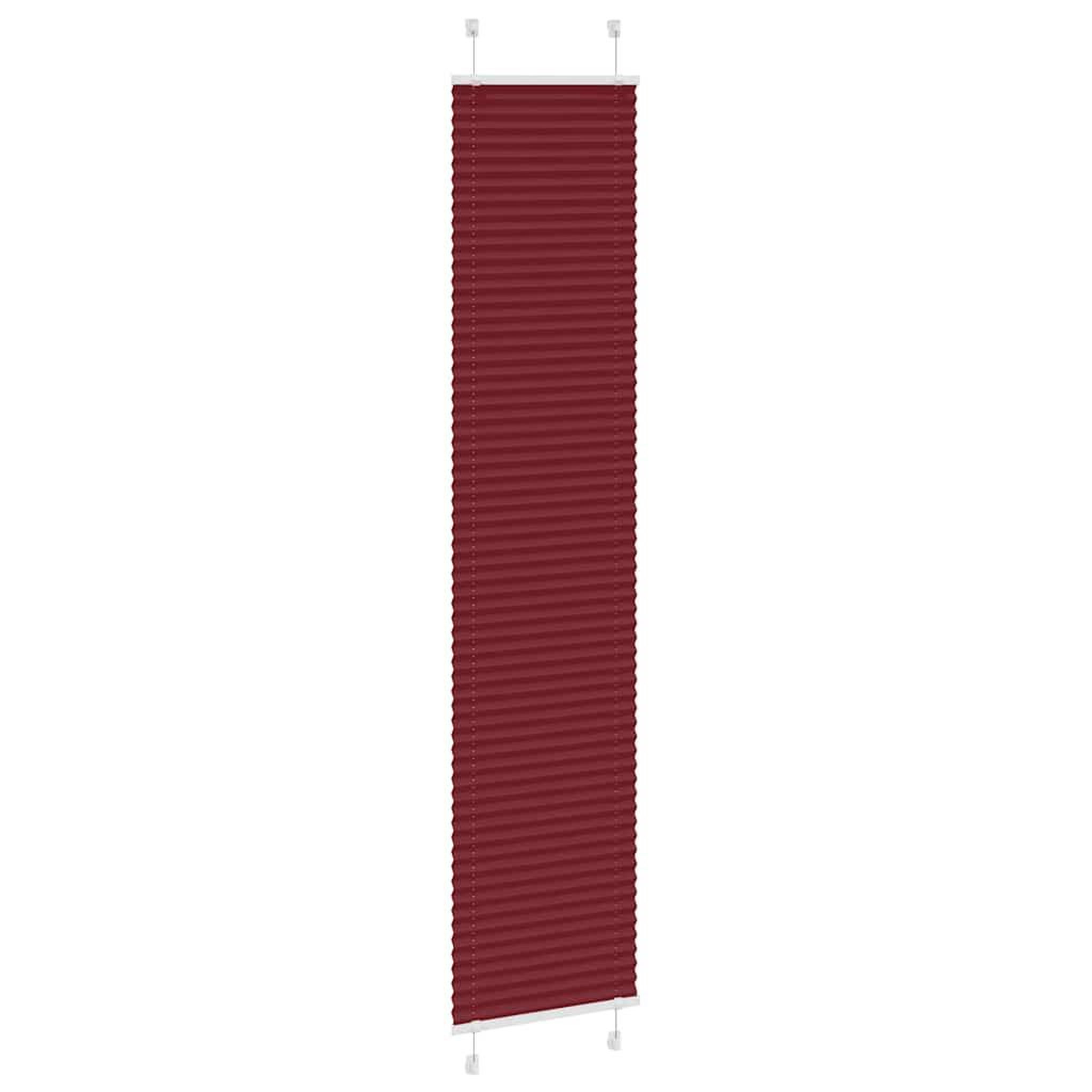 Voir la diapositive 3 : VIDAXL Store plisse rouge bordeaux 50x200 cm largeur du tissu 49,4 cm