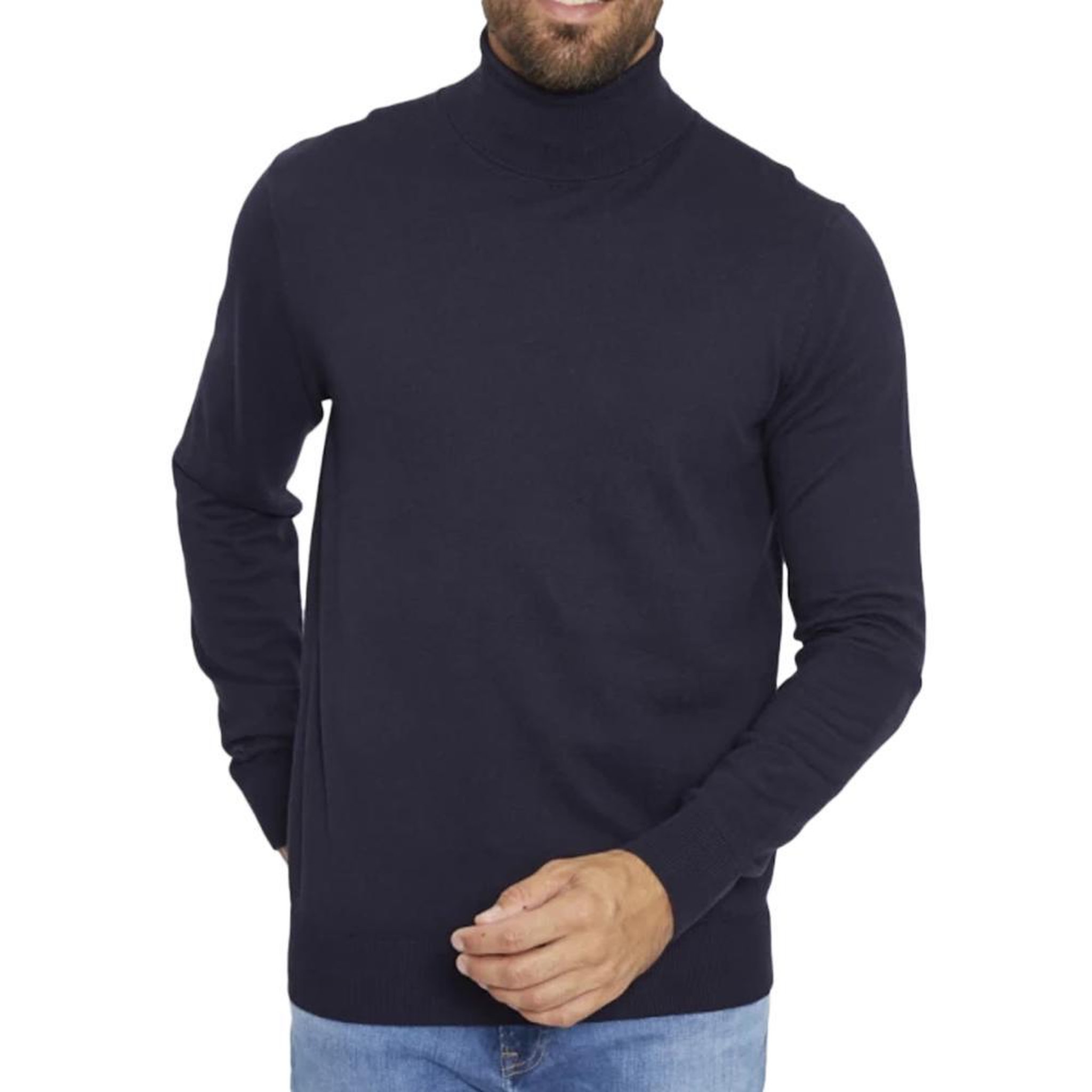 Jack & Jones Pull Col roulé  Homme Jack & Jones Roll Neck. Coloris disponibles : Bleu