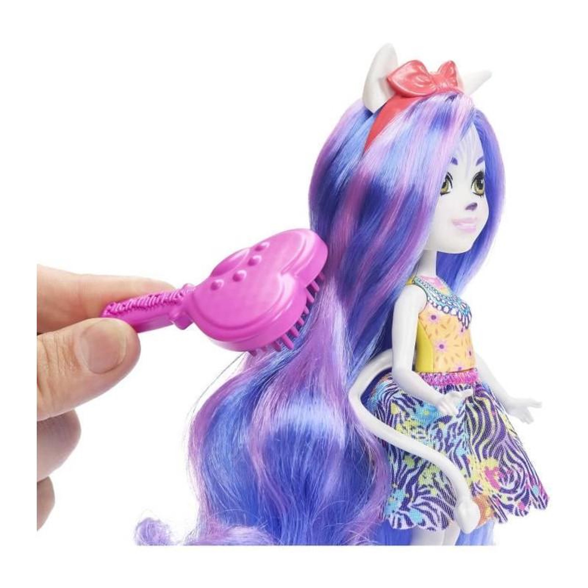 Voir la diapositive 4 : ENCHANTIMALS MINI POUPEE DELUXE ZEBRE - ENCHANTIMALS - HNV28