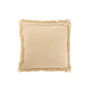 Voir la diapositive 2 : Paris Prix Coussin Déco  Franges Velours  45x45cm Beige
