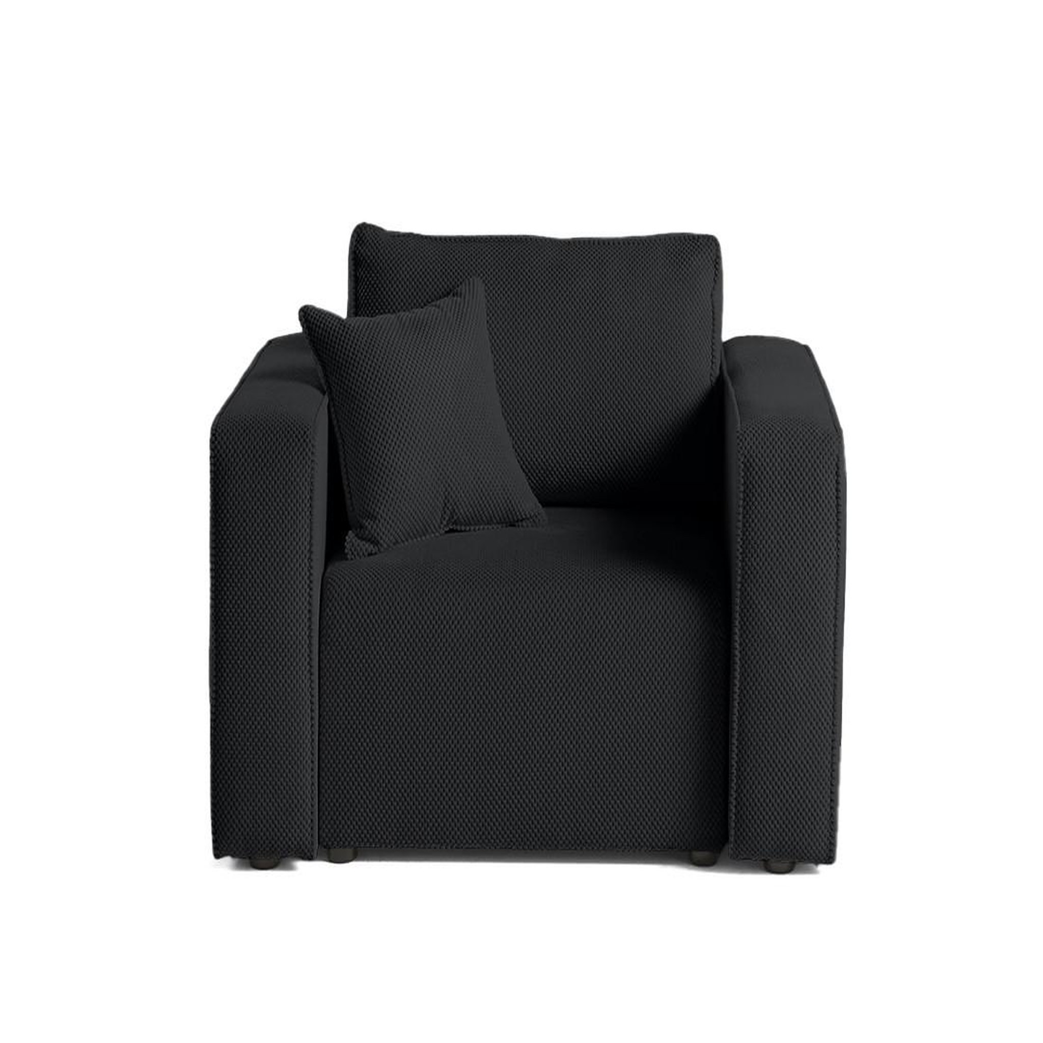 Voir la diapositive 1 : BEST MOBILIER Topaze - fauteuil - en velours texturé